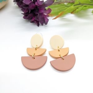 Minimalist Geometric Drop Earrings
